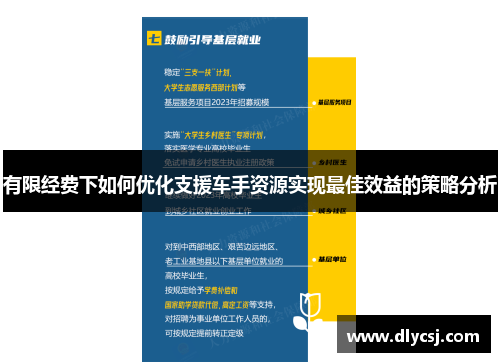 有限经费下如何优化支援车手资源实现最佳效益的策略分析